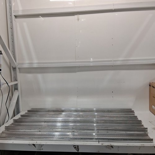 45PC ALUMINUM LEAF FILTER GUTTER COVER GUARDS - 5"X 208FT - STAINLESS STEEL (MODEL: 5IN-208) image 2