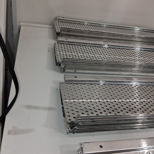 45PC ALUMINUM LEAF FILTER GUTTER COVER GUARDS - 5"X 208FT - STAINLESS STEEL (MODEL: 5IN-208) image 3