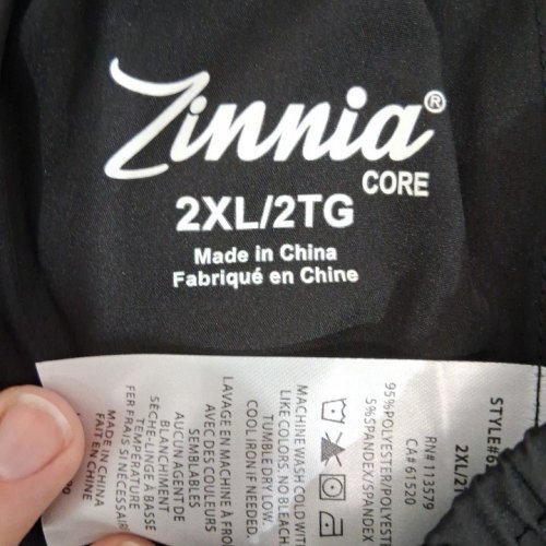 UNISEX ZINNIA CORE SCRUB PANT - 2XL/2TG - BLACK image 2