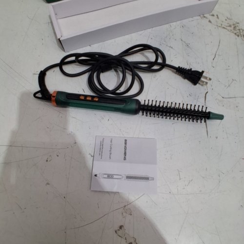 BANGMENG ANTI SCALD HAIR CURLING BRUSH - 1/2" - GREEN - (MODEL: 109) image 3