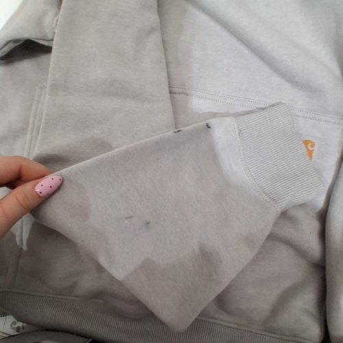 MENS CARHARTT FORCE RELAXED FIT LOGO HOODIE - MEDIUM - GREY (STYLE: TS7064-M) image 3