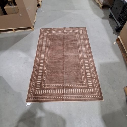 GARVEEHOME 4X6 BROWN NEUTRAL ENTRYWAY AREA RUG - 6FT X 4FT - BROWN (MODEL: 824126009828) image 2