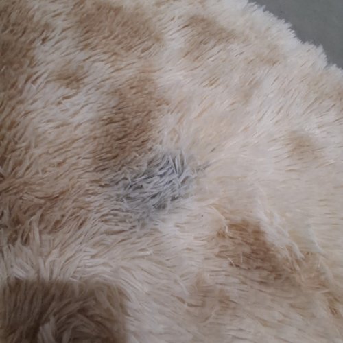 FAUX FUR ULTRA FLUFFY ROUND AREA RUG - 5FT - BEIGE / BROWN image 3
