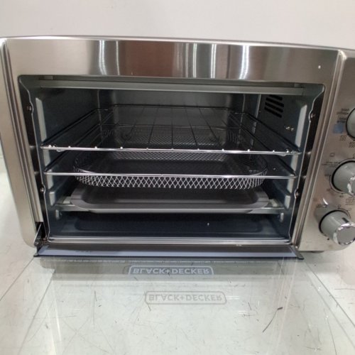 BLACK + DECKER CRISP 'N BAKE AIR FRY TOASTER OVEN - STAINLESS STEEL (MODEL: ‎TO3217SSC) image 4