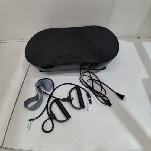 MERACH VIBRATION PLATE EXERCISE MACHINE WITH LED TOUCH SCREEN BLUETOOTH PULL CORD - 300LBS MAX - BLACK (MODEL: MR-2533) image 3