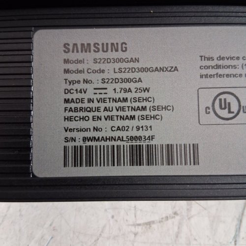 SAMSUNG S3 22" FULL HD MONITOR WITH EYE SAVER - 100HZ - BLACK (MODEL: S22D300GAN) image 6