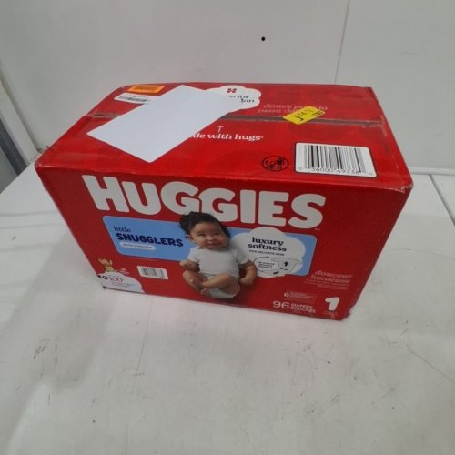 96PK HUGGIES LITTLE SNUGGLERS DISPOSABLE GENTLE SKIN PROTECTION BABY DIAPERS - SIZE 1 - DISNEY WINNIE THE POOH image 2