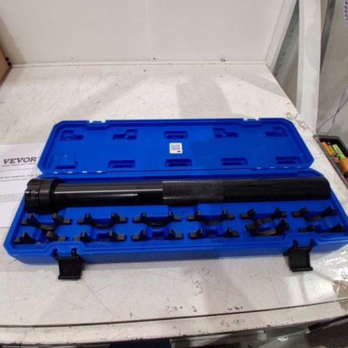 13PC VEVOR HEAVY DUTY INNER TIE ROD REMOVAL TOOL KIT WITH STORAGE CASE - 1/2" DRIVE TUBE - BLACK/BLUE (MODEL: XC1049) image 2