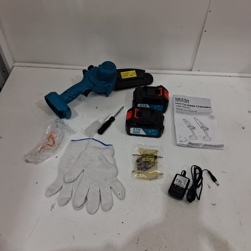 SEESII HANDHELD MINI CHAINSAW - 6" - 900W - DEEP BLUE (MODEL:M6 PRO) image 3