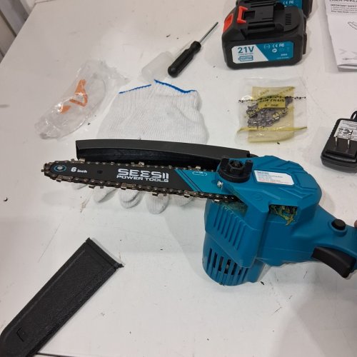 SEESII HANDHELD MINI CHAINSAW - 6" - 900W - DEEP BLUE (MODEL:M6 PRO) image 4