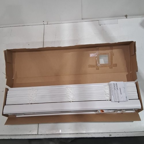 MAINSTAYS FAUX WOOD HORIZONTAL WINDOW BLINDS - 28" X 48" - WHITE (MODEL:MSF500000800013) image 2
