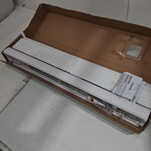 MAINSTAYS FAUX WOOD HORIZONTAL WINDOW BLINDS - 28" X 48" - WHITE (MODEL:MSF500000800013) image 3
