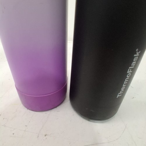 2PK THERMOFLASK STAINLESS STEEL BOTTLE - 40OZ - BLACK/PURPLE (MODEL:1630877) image 4