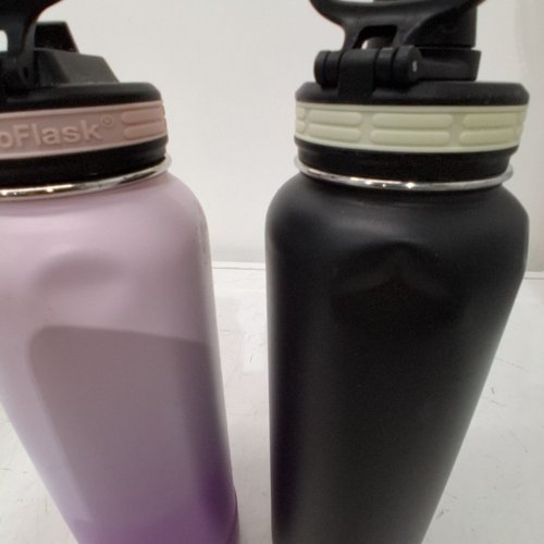 2PK THERMOFLASK STAINLESS STEEL BOTTLE - 40OZ - BLACK/PURPLE (MODEL:1630877) image 5