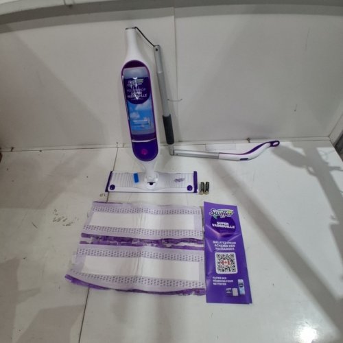 SWIFFER POWERMOP SUPER MULTI-SURFACE MOP & MOP PADS - PURPLE/WHITE image 2