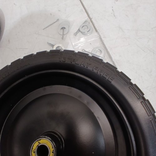 4PK STORY STORE 13" SOLID RUBBER TIRES WITH 4.00-6 TIRE FLAT FREE WITH 5/8" BEARINGS - 2.17" OFFSET BUG FOR GOR GARDEN CARTS - BLACK (MODEL: WB13.4) image 10
