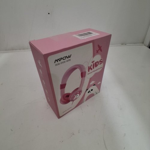 KIDS MPOW WIRED HEADPHONES - 3.5MM AUX - PINK PANDA image 4
