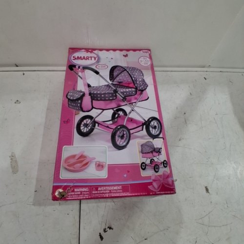 BAYER SMARTY - DOLL STROLLER - GREY/PINK image 6