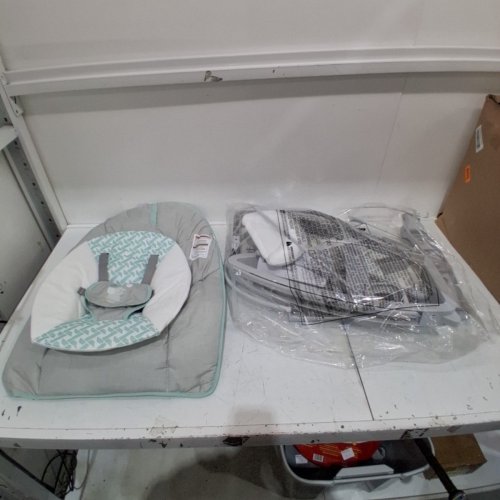 INGENUITY KEEP COZY 3-IN-1 GROW WITH ME VIBRATING BABY BOUNCER SEAT & ROCKER - 6-40LBS - BLUE/GREY image 3