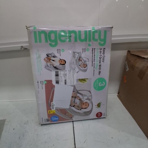 INGENUITY KEEP COZY 3-IN-1 GROW WITH ME VIBRATING BABY BOUNCER SEAT & ROCKER - 6-40LBS - BLUE/GREY image 5