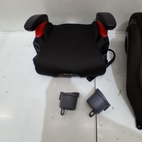 BRITAX SKYLINE 2-STAGE BELT-POSITIONING BOOSTER CAR SEAT WITH 2-LAYER IMPACT PROTECTION - 40-120LB CAPACITY - DUSK/BLACK (MODEL: E1C249H) image 4