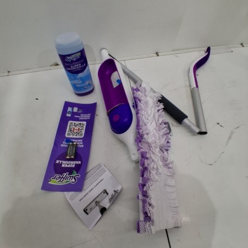 SWIFFER POWERMOP SUPER MULTI-SURFACE MOP & MOP PAD - PURPLE/WHITE image 2