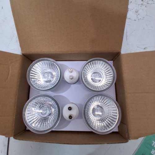 6PK HALOGEN GU10 LIGHT BULBS - 50W - WHITE image 4