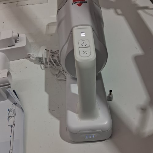 BISSELL POWERCLEAN CORDLESS SELF-STANDING STICK VACUUM WITH LED HEADLIGHTS - WHITE (MODEL: 4173B) image 2