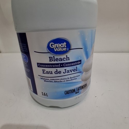 GREAT VALUE CONCENTRATED LIQUID BLEACH - 3.6 L image 4