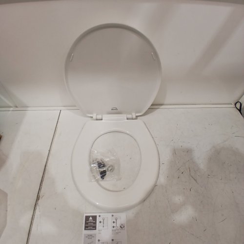 BEMIS ECONOMY PLASTIC ROUND TOILET SEAT - WHITE (MODEL: 7300SLEC 000) image 3