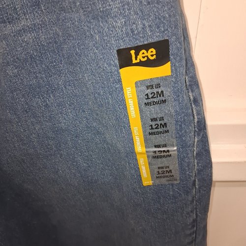 LEE WIDE LEG JEANS - 12M MEDIUM - BLUE (STYLE: LEGENDARY STYLE) image 2