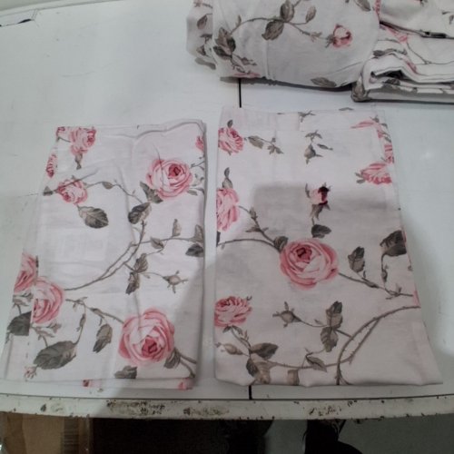 4PC ENVIO HOME SHEET SET WITH TWO PILLOW SHAMS - QUEEN - WHITE / PINK (MODEL: 5056242864271) image 3