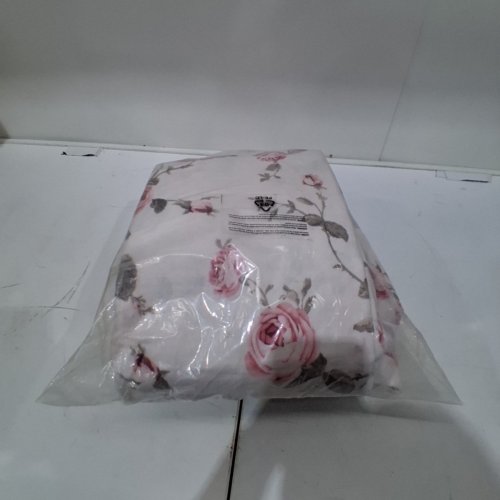 4PC ENVIO HOME SHEET SET WITH TWO PILLOW SHAMS - QUEEN - WHITE / PINK (MODEL: 5056242864271) image 4