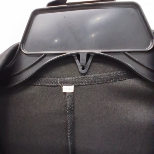 WOMENS LOOSE FORMAL BUTTON UP JACKET - 2XL - BLACK image 3