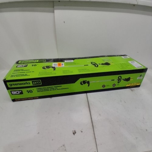 GREENWORKS PRO CORDLESS STRING TRIMMER TOOL ONLY - 80V - 16" - GREEN (MODEL: ST80L00) image 5