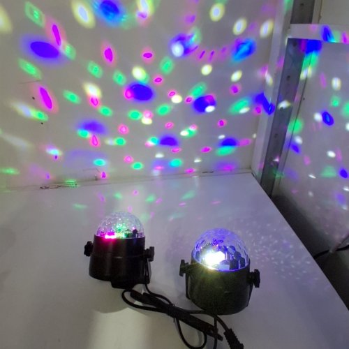 2PK LUDITEK SOUND ACTIVATED PARTY LIGHTS WITH REMOTE CONTROL - BLACK image 2