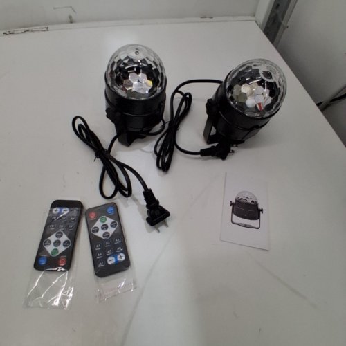 2PK LUDITEK SOUND ACTIVATED PARTY LIGHTS WITH REMOTE CONTROL - BLACK image 3