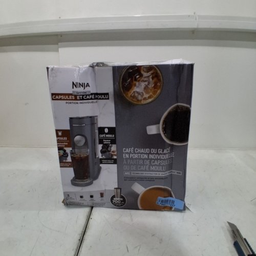 NINJA PODS & GROUNDS SINGLE SERVE COFFEE MAKER - GREY (MODEL: PB040CGY) image 6