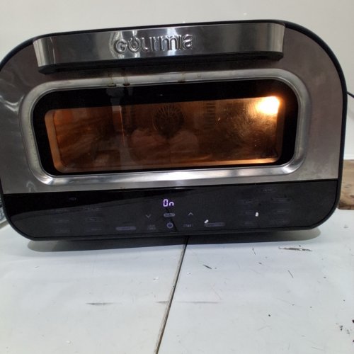 GOURMIA ALL-IN-ONE PIZZA OVEN | TOASTER OVEN | AIR FRYER - 1800W - STAINLESS STEEL - (MODEL: GPM1270) image 2