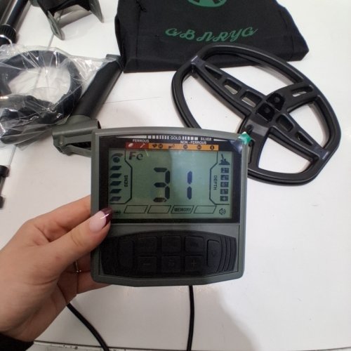 GBNRYG WATERPROOF METAL DETECTOR - 12" | LCD BACKLIGHT | 5 MODES - GREEN - (MODEL: M55Z) image 2