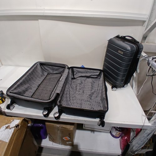 2PC SAMSONITE OMNI 2 HARDSIDE EXPANDABLE LUGGAGE WITH SPINNER WHEELS - SOLID CHARCOAL image 2