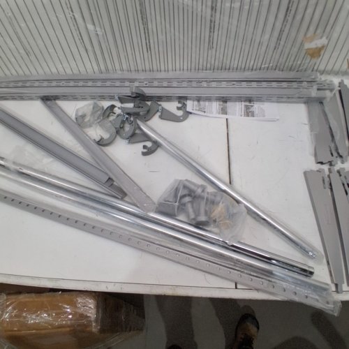 RUBBERMAID ADJUSTABLE CLOSET CONFIGURATIONS KIT - 4FT X 8FT - SILVER (MODEL: 3G59) image 4