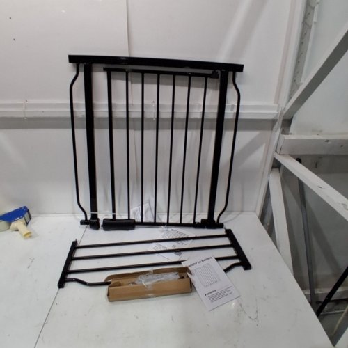 ALLAIBB METAL PRESSURE MOUNT EXTRA WIDE BABY GATE - 38" - 43" - BLACK (MODEL: W046) image 2