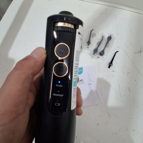 COSLUS E40 WATER PORTABLE FLOSSER FOR TEETH WITH10 PRECISE PRESSURE SETTINGS - BLACK (MODEL:E40) image 2