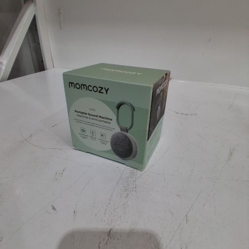 MOMCOZY PORTABLE SOUND MACHINE WITH NIGHT LIGHT - WHITE/GREEN (MODEL: WN06) image 2