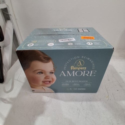 58PK PAMPERS AMORE MOST ABSORBENT AND BEST DIAPER - SIZE 4 - WHITE image 2