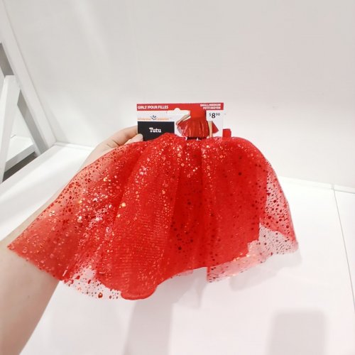 GIRL'S WAY TO CELEBRATE! SEQUIN TUTU - SMALL/MEDIUM - RED image 2