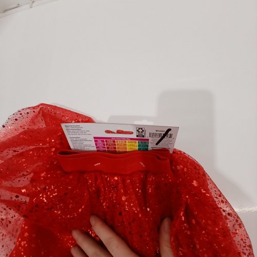 GIRL'S WAY TO CELEBRATE! SEQUIN TUTU - SMALL/MEDIUM - RED image 3