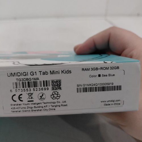 UMIDIGI KIDS G1 TAB MINI TABLET - 3GB RAM, 32GB ROM - SEA BLUE (MODEL: TG3DBG1MA) image 5