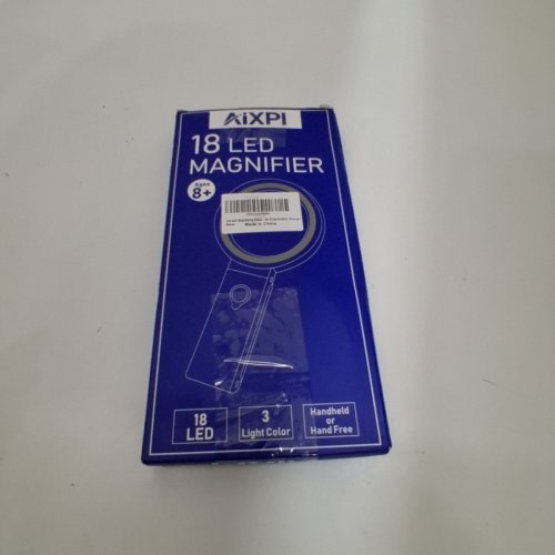 AIXPI 30X 10X MAGNIFYING GLASS WITH LIGHT AND STAND- 10" X 2"- ORANGE (MODEL: L106-ORANGE) image 3